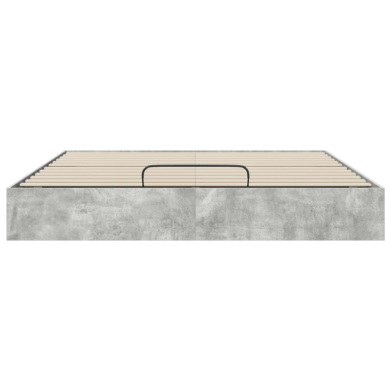 Łóżko otomanowe Betonowy 203 x 180 x 25 cm Drewno inżynieryjne