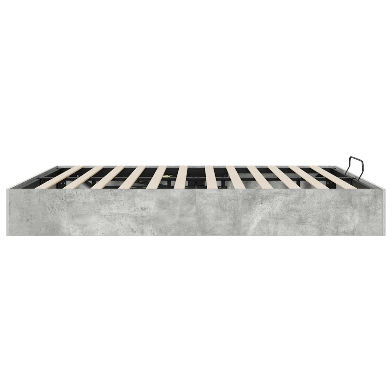 Łóżko otomanowe Betonowy 203 x 180 x 25 cm Drewno inżynieryjne