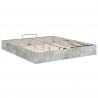 Łóżko otomanowe Betonowy 203 x 180 x 25 cm Drewno inżynieryjne