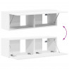 Zestaw szafek RTV 3 pcs Biały Materiał drewnopochodny