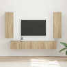 Zestaw szafek RTV 3 pcs Dąb Sonoma Materiał drewnopochodny