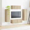 Zestaw szafek RTV 3 pcs Dąb Sonoma Materiał drewnopochodny