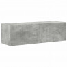 Zestaw szafek RTV 3 pcs Betonowy szary Materiał drewnopochodny