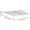 Łóżko otomanowe Szary Sonoma 203 x 150 x 25 cm