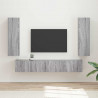 Zestaw szafek RTV 3 pcs Szary Sonoma Materiał drewnopochodny