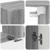 Zestaw szafek RTV 3 pcs Szary Sonoma Materiał drewnopochodny