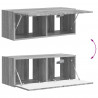 Zestaw szafek RTV 3 pcs Szary Sonoma Materiał drewnopochodny