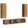 Zestaw szafek RTV 3 pcs Stare drewno Materiał drewnopochodny