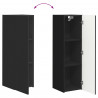 Zestaw szafek RTV 3 pcs Czarny Materiał drewnopochodny