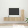 Zestaw szafek RTV 3 pcs Dąb Sonoma Materiał drewnopochodny