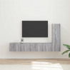 Zestaw szafek RTV 3 pcs Szary Sonoma Materiał drewnopochodny