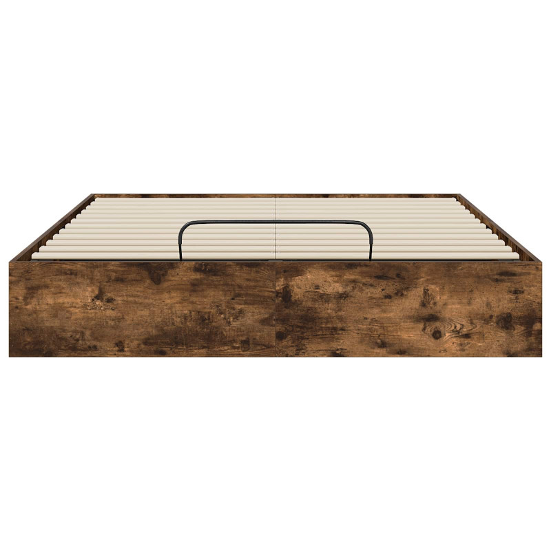 Łóżko otomanowe z przechowywaniem Dąb Wędzony 203 x 120 x 25 cm