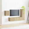 Zestaw szafek RTV 4 pcs Dąb Sonoma Materiał drewnopochodny