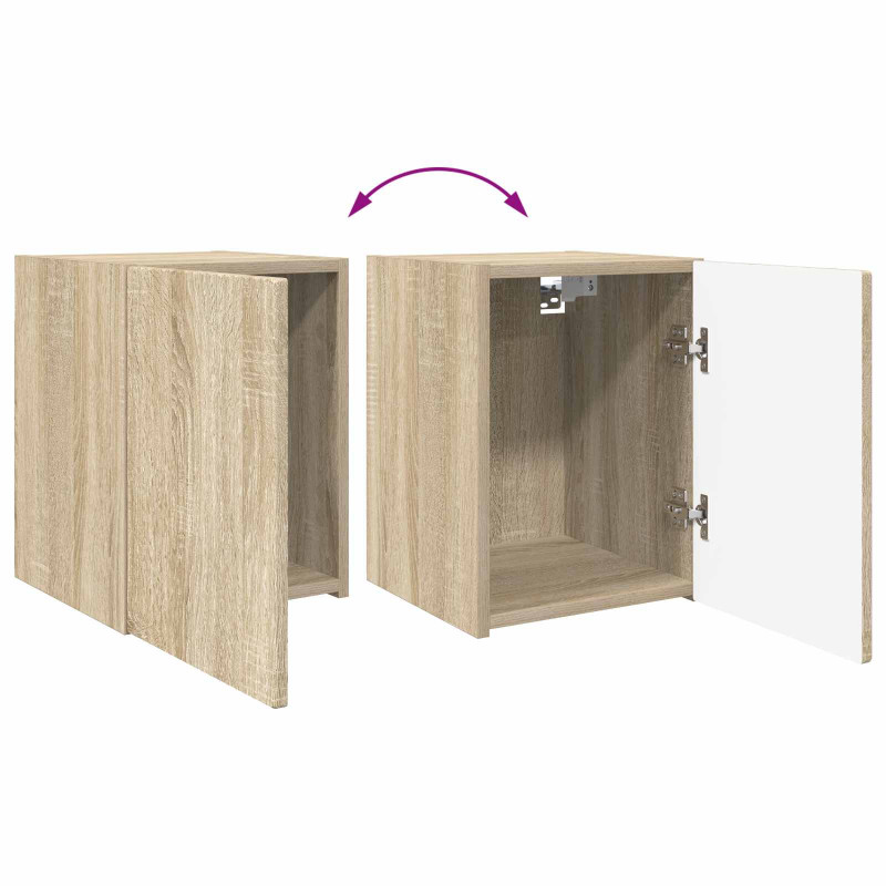 Zestaw szafek RTV 4 pcs Dąb Sonoma Materiał drewnopochodny