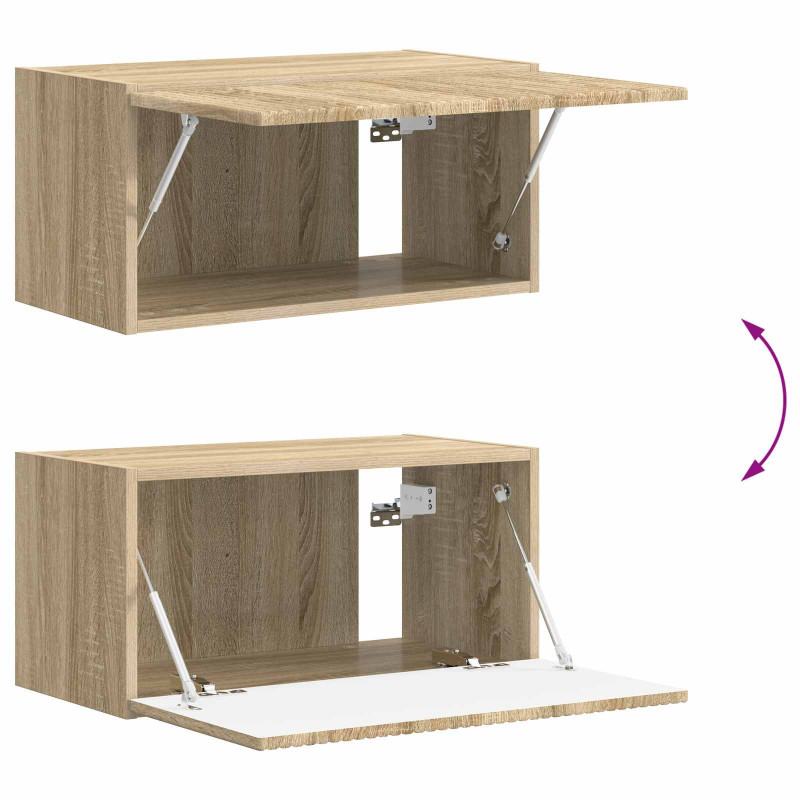Zestaw szafek RTV 4 pcs Dąb Sonoma Materiał drewnopochodny