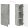 Zestaw szafek RTV 4 pcs Betonowy szary Materiał drewnopochodny