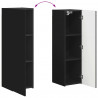 Zestaw szafek RTV 4 pcs Czarny Materiał drewnopochodny