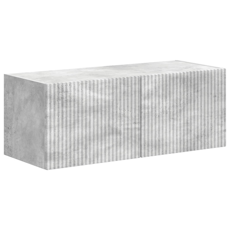 Zestaw szafek RTV 4 pcs Betonowy szary Materiał drewnopochodny