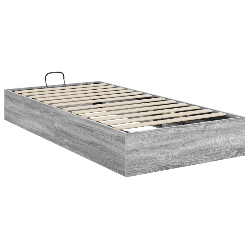 Łóżko otomanowe Szary Sonoma 80,5 x 200 cm Drewno inżynieryjne