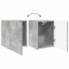 Zestaw szafek RTV 3 pcs Betonowy szary Materiał drewnopochodny