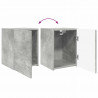 Zestaw szafek RTV 4 pcs Betonowy szary Materiał drewnopochodny