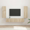Zestaw szafek RTV 4 pcs Dąb Sonoma Materiał drewnopochodny