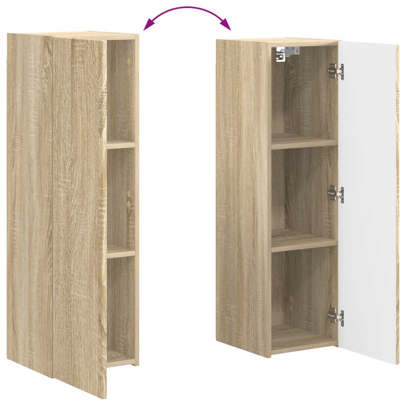Zestaw szafek RTV 4 pcs Dąb Sonoma Materiał drewnopochodny
