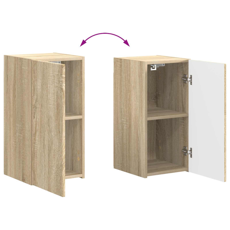 Zestaw szafek RTV 4 pcs Dąb Sonoma Materiał drewnopochodny