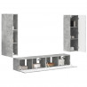 Zestaw szafek RTV 4 pcs Betonowy szary Materiał drewnopochodny