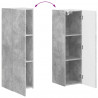 Zestaw szafek RTV 4 pcs Betonowy szary Materiał drewnopochodny