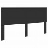 Ramka łóżka Czarny 200 x 200 cm Lite drewno sosnowe