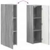 Zestaw szafek RTV 4 pcs Szary Sonoma Materiał drewnopochodny