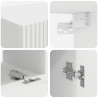Zestaw szafek RTV 4 pcs Biały Materiał drewnopochodny