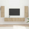 Zestaw szafek RTV 4 pcs Dąb Sonoma Materiał drewnopochodny