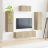 Zestaw szafek RTV 4 pcs Dąb Sonoma Materiał drewnopochodny