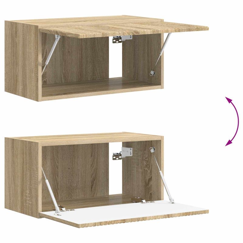 Zestaw szafek RTV 4 pcs Dąb Sonoma Materiał drewnopochodny