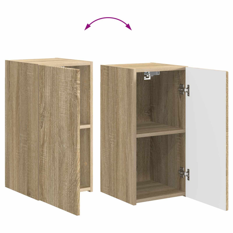 Zestaw szafek RTV 4 pcs Dąb Sonoma Materiał drewnopochodny