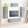 Zestaw szafek RTV 4 pcs Betonowy szary Materiał drewnopochodny