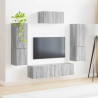 Zestaw szafek RTV 4 pcs Szary Sonoma Materiał drewnopochodny