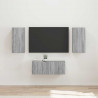 Zestaw szafek RTV 6 pcs Szary Sonoma Materiał drewnopochodny