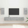 Zestaw szafek RTV 5 pcs Betonowy szary Materiał drewnopochodny