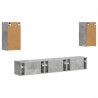 Zestaw szafek RTV 5 pcs Betonowy szary Materiał drewnopochodny