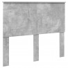 Ramka łóżka Szary beton 135 x 190 cm Lite drewno sosnowe