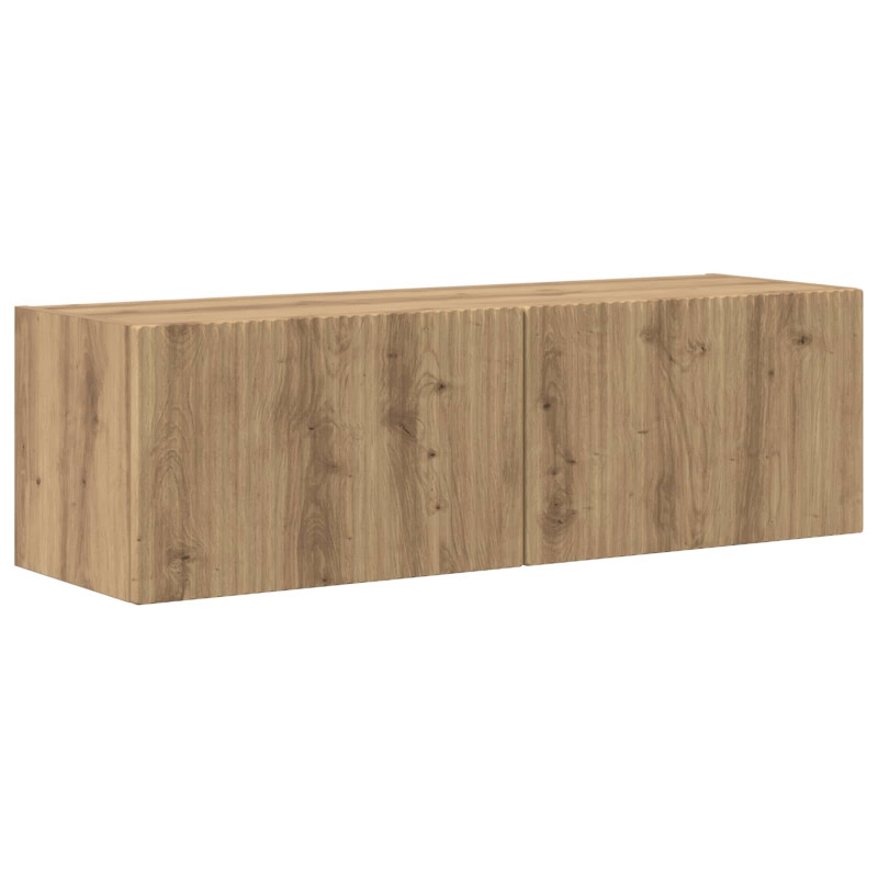 Zestaw szafek RTV 4 pcs Czarny Materiał drewnopochodny
