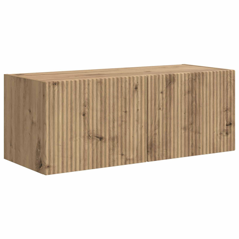 Zestaw szafek RTV 4 pcs Czarny Materiał drewnopochodny