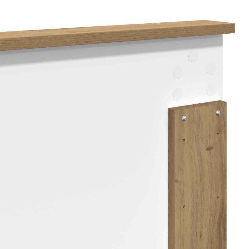 Ramka łóżka Dąb rzemieślniczy 135 x 190 cm Lite drewno sosnowe