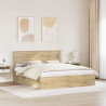 Ramka łóżka Sonoma 200 x 200 cm Lite drewno sosnowe