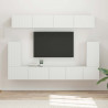Zestaw szafek RTV 5 pcs Biały Materiał drewnopochodny
