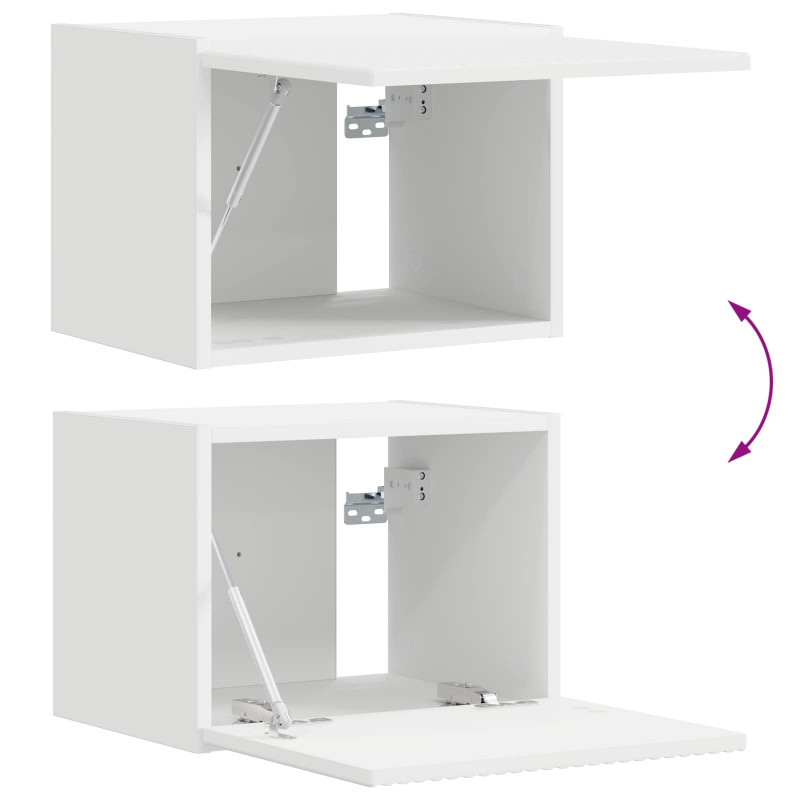 Zestaw szafek RTV 5 pcs Biały Materiał drewnopochodny