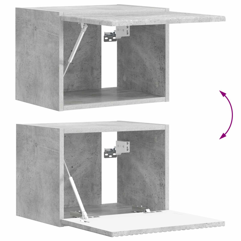 Zestaw szafek RTV 5 pcs Betonowy szary Materiał drewnopochodny
